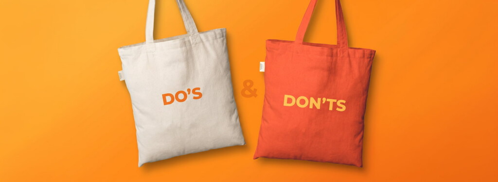 Printed canvas tote bags promotional product do's and don'ts