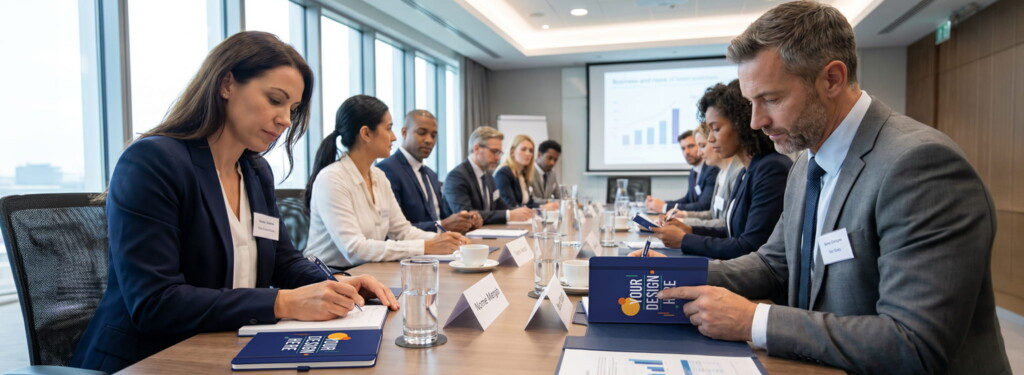 Corporate-employee-conference-printed-stationery-sets-promotional-products