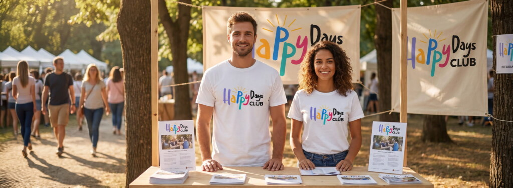 Printed-full-colour-t-shirts-charity-event-stand-promotional-product
