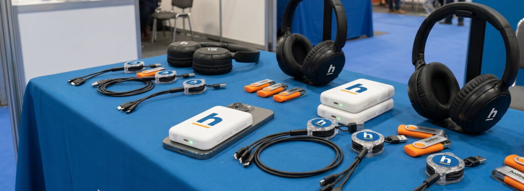 Printed-wireless-charging-powerbank-printed-headphones-printed-usb-printed-reel-charging-cable-tradeshow-promotional-products