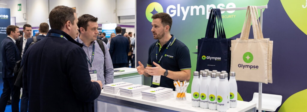 Conference-events-stand-printed-tote-bags-lanyards-notebooks-bottles-pens-promotional-products