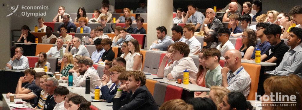 Wide shot of students during the event