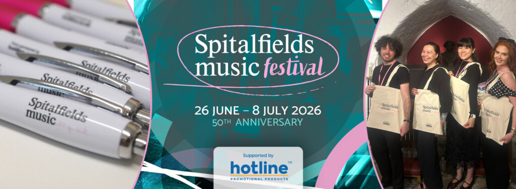 Spitalfields Music promotional giveaways from hotline.co.uk
