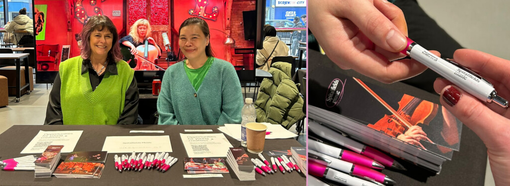 Spitalfields Music printed pens from hotline.co.uk