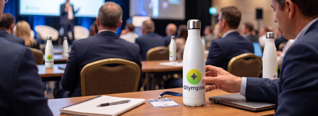 Trade-show-conference-events-printed-products-reusable-water-bottles-promotional-products
