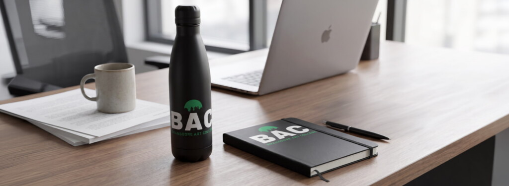 Branded promotional products used after recruitment events